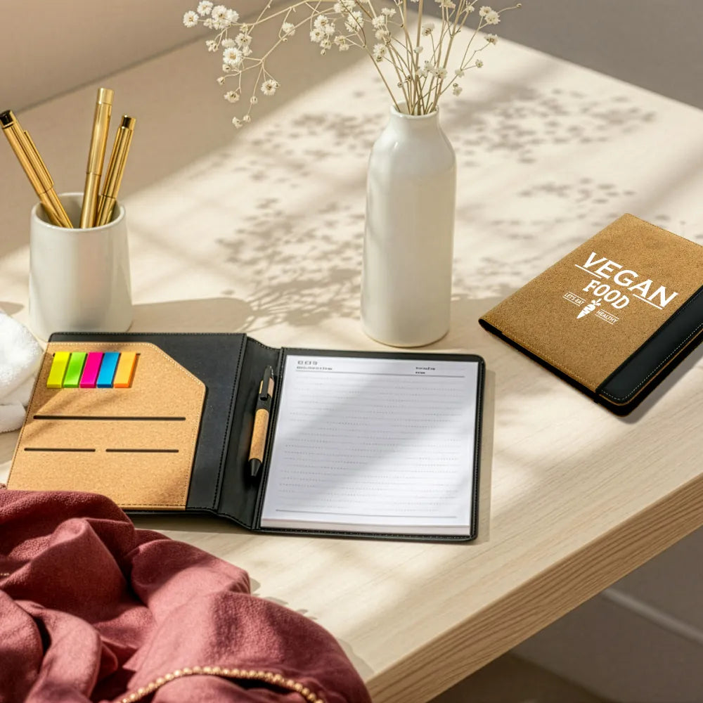 Cork Cover Folder (B5) with Stationery